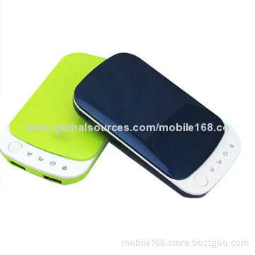 Power Bank, 3G Wi-Fi 4,400mAh Chinese battery/5,200mAH Samsung Battery, USB, 3G Card